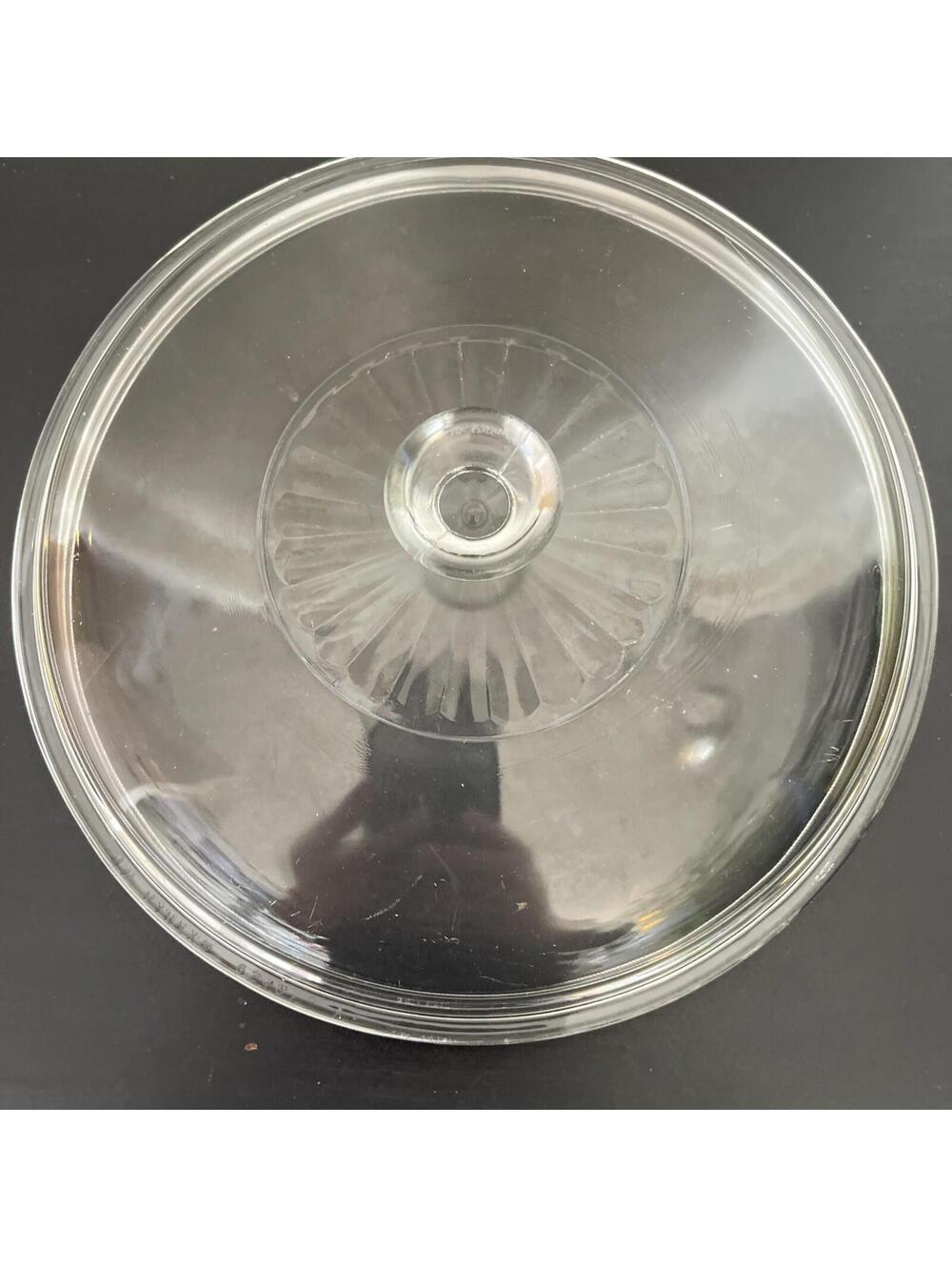 Pyrex 624C Round Glass Replacement Lid With Knob 9”
